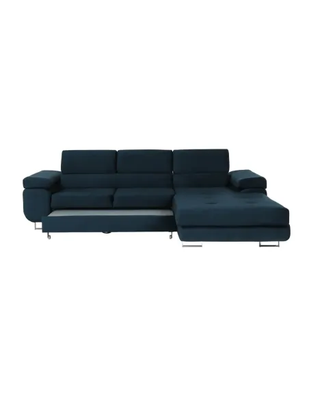 Colţar AMARETA, living/dormitor, 280x205x70/90 cm, PAL, textil Monolith | MobilaOK
