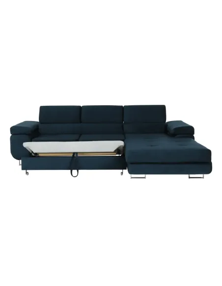 Colţar AMARETA, living/dormitor, 280x205x70/90 cm, PAL, textil Monolith | MobilaOK