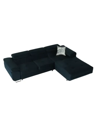 Colţar AMARETA, living/dormitor, 280x205x70/90 cm, PAL, textil Monolith | MobilaOK