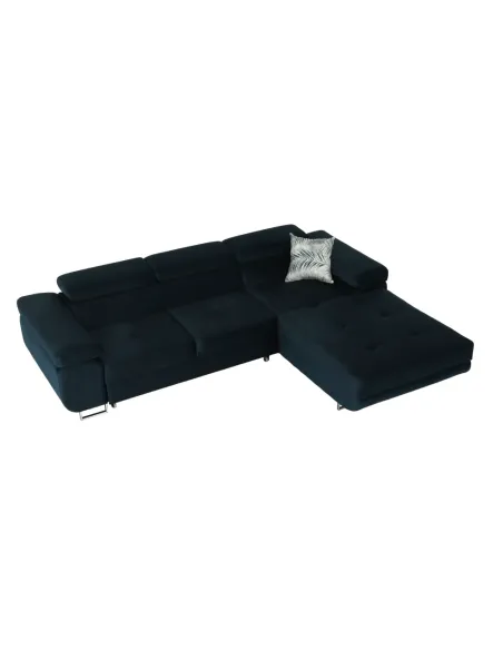 Colţar AMARETA, living/dormitor, 280x205x70/90 cm, PAL, textil Monolith | MobilaOK