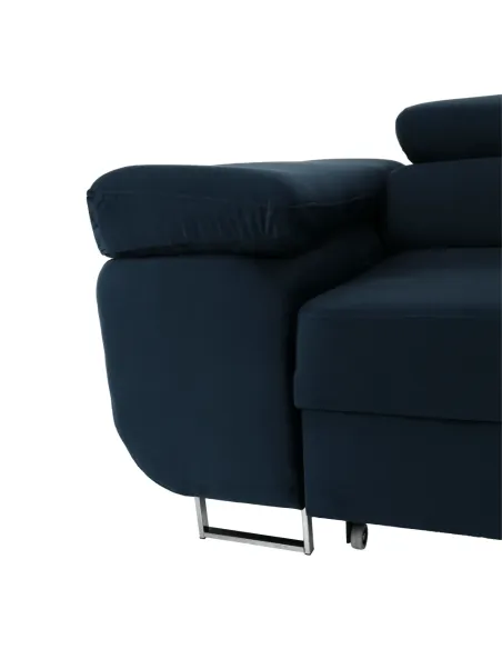 Colţar AMARETA, living/dormitor, 280x205x70/90 cm, PAL, textil Monolith | MobilaOK
