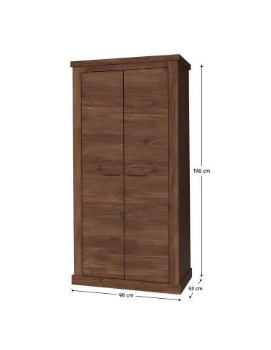 Dulap HILARD AR1, dormitor/living, 98x53x198 cm, PAL melaminat | MobilaOK