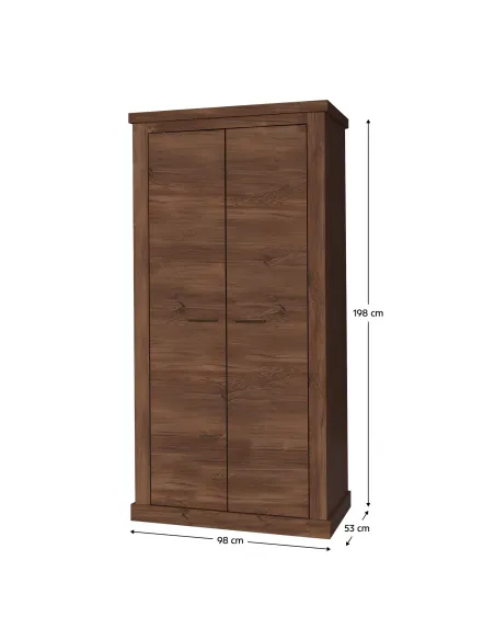 Dulap HILARD AR1, dormitor/living, 98x53x198 cm, PAL melaminat | MobilaOK