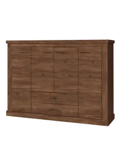 Scrin AR8, stejar stirling, pentru dormitor/hol, 173x44x125 cm, PAL melaminat | MobilaOK