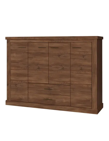 Scrin AR8, stejar stirling, pentru dormitor/hol, 173x44x125 cm, PAL melaminat | MobilaOK