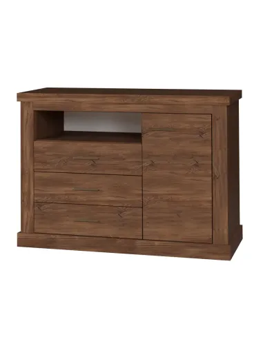Scrin AR6, dormitor/hol, 123x44x88 cm, PAL melaminat stejar stirling | MobilaOK
