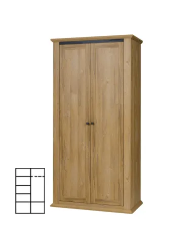 Dulap MZ2, dormitor/hol, 100x54x200 cm, PAL melaminat | MobilaOK
