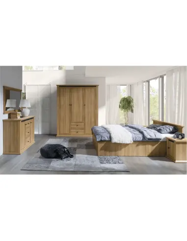 Dulap MZ3, dormitor/hol, 165x54x200 cm, PAL melaminat | MobilaOK
