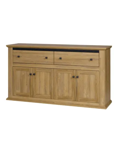 Scrin MZ10, dormitor/hol, 160x45x87 cm, PAL melaminat stejar grand | MobilaOK