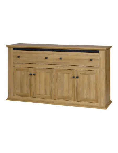 Scrin MZ10, dormitor/hol, 160x45x87 cm, PAL melaminat stejar grand | MobilaOK