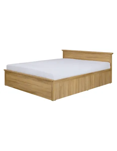 Pat MZ21 LEON, dormitor, 160x200 cm, PAL laminat stejar grand | MobilaOK