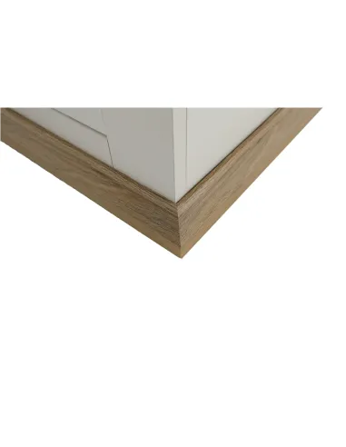Vitrină LEON, living sau birou, 80x33x145 cm, PAL melaminat | MobilaOK