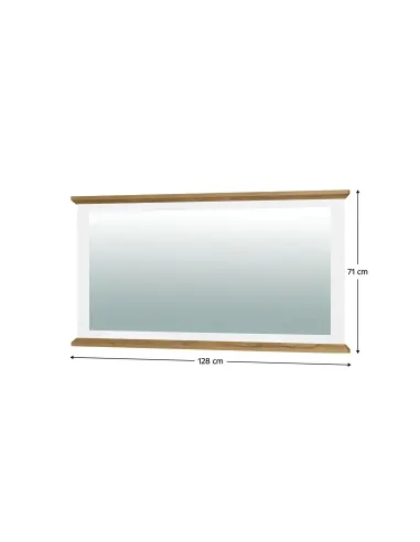 Oglindă MZ16, hol/dormitor, 128x71 cm, PAL melaminat | MobilaOK