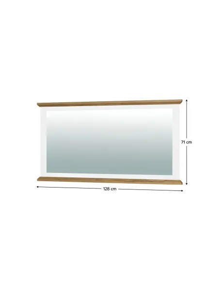 Oglindă MZ16, hol/dormitor, 128x71 cm, PAL melaminat | MobilaOK
