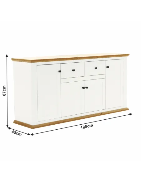 Scrin MZ9, pentru dormitor/hol, 180x45x87 cm, PAL melaminat | MobilaOK