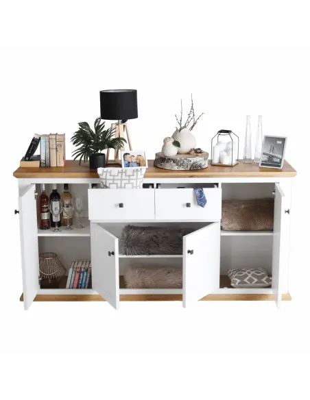 Scrin MZ9, pentru dormitor/hol, 180x45x87 cm, PAL melaminat | MobilaOK