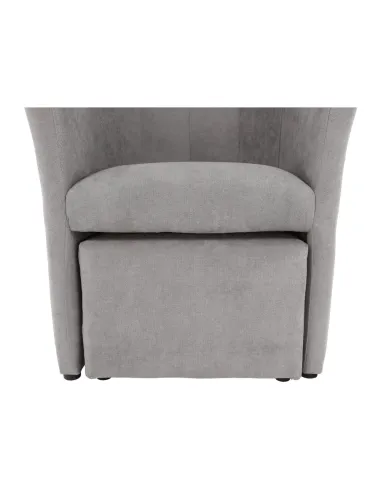 Fotoliu ROSE cu taburet, living/dormitor, 66x60x77 cm, textil Soro | MobilaOK