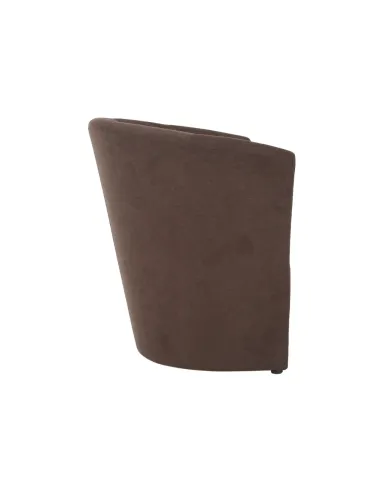 Fotoliu de club ROSE, living, 66x60x77 cm, textil, maro | MobilaOK