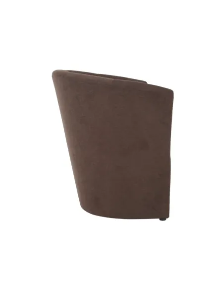 Fotoliu de club ROSE, living, 66x60x77 cm, textil, maro | MobilaOK