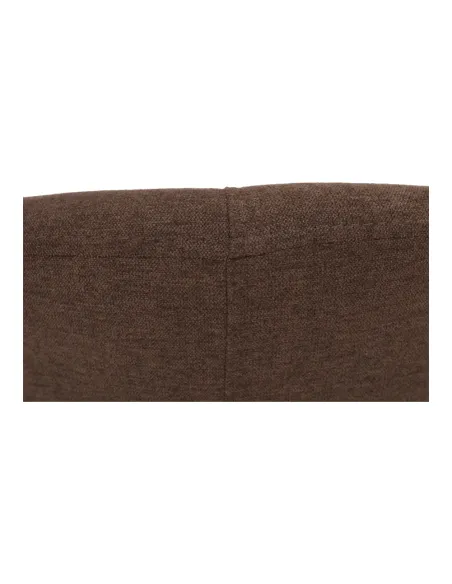 Fotoliu de club ROSE, living, 66x60x77 cm, textil, maro | MobilaOK