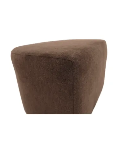 Fotoliu de club ROSE, living, 66x60x77 cm, textil, maro | MobilaOK