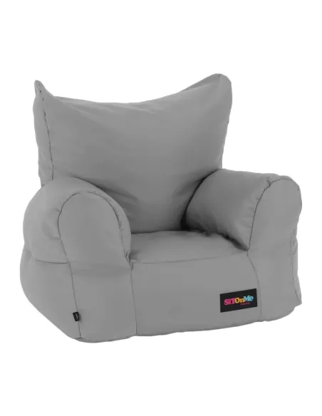 Fotoliu TAMPO, living, 50x60x50 cm, textil gri deschis | MobilaOK