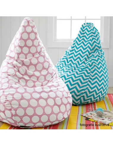 Fotoliu TELDIN, sac, living/dormitor, 75x110x75 cm, textil/EPS | MobilaOK