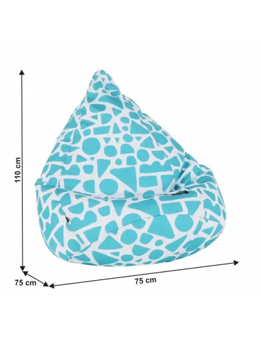 Fotoliu TELDIN, sac, living/dormitor, 75x110x75 cm, textil/EPS | MobilaOK