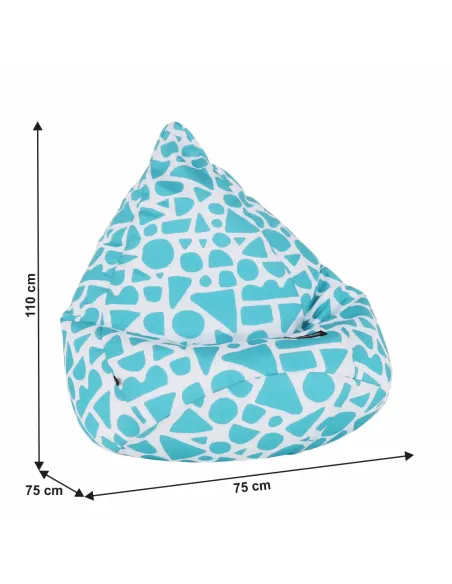Fotoliu TELDIN, sac, living/dormitor, 75x110x75 cm, textil/EPS | MobilaOK