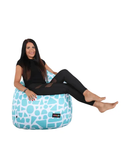 Fotoliu TELDIN, sac, living/dormitor, 75x110x75 cm, textil/EPS | MobilaOK