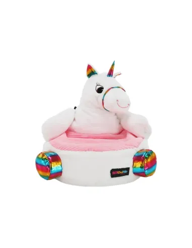 Fotoliu BUFEL, sac unicorn, dormitor/copii, 50x45 cm, textil/EPS | MobilaOK