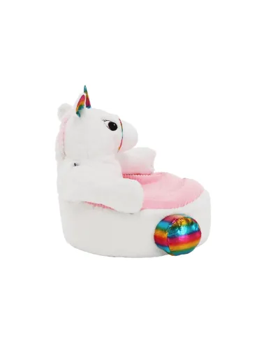 Fotoliu BUFEL, sac unicorn, dormitor/copii, 50x45 cm, textil/EPS | MobilaOK