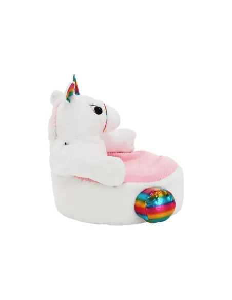 Fotoliu BUFEL, sac unicorn, dormitor/copii, 50x45 cm, textil/EPS | MobilaOK