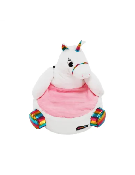 Fotoliu BUFEL, sac unicorn, dormitor/copii, 50x45 cm, textil/EPS | MobilaOK