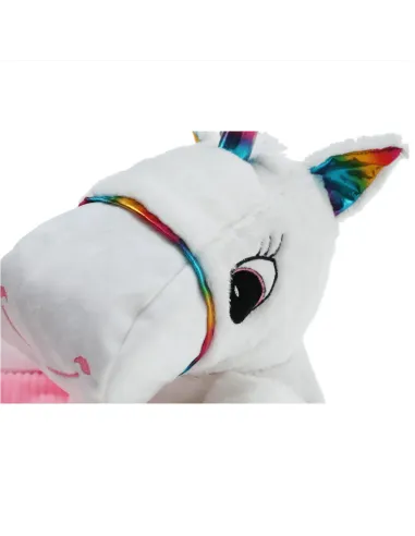 Fotoliu BUFEL, sac unicorn, dormitor/copii, 50x45 cm, textil/EPS | MobilaOK