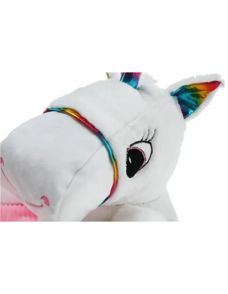 Fotoliu BUFEL, sac unicorn, dormitor/copii, 50x45 cm, textil/EPS | MobilaOK
