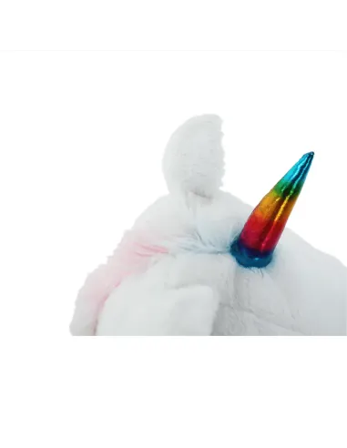 Fotoliu BUFEL, sac unicorn, dormitor/copii, 50x45 cm, textil/EPS | MobilaOK
