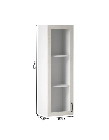 Dulap Superior (corp suspendat) ROYAL W40S dormitor/hol 40x127x32 cm PAL melaminat | MobilaOK