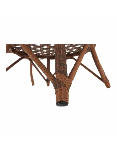 Set Grădină JARUB, terasă/balcon, masă 60x60x52 cm, scaun 58x59x74 cm, rattan artificial și oțel | MobilaOK