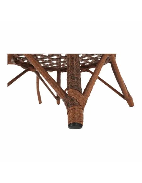 Set Grădină JARUB, terasă/balcon, masă 60x60x52 cm, scaun 58x59x74 cm, rattan artificial și oțel | MobilaOK