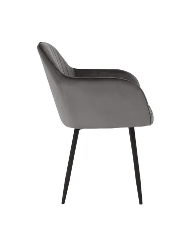 Fotoliu ZIRKON, living/dormitor/birou, 56x82x55 cm, Catifea/Metal | MobilaOK