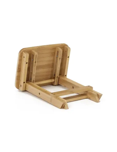 Scaun DENICE living/birou 33x25x33 cm Bambus natural | MobilaOK