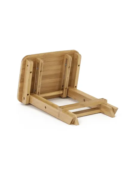 Scaun DENICE living/birou 33x25x33 cm Bambus natural | MobilaOK