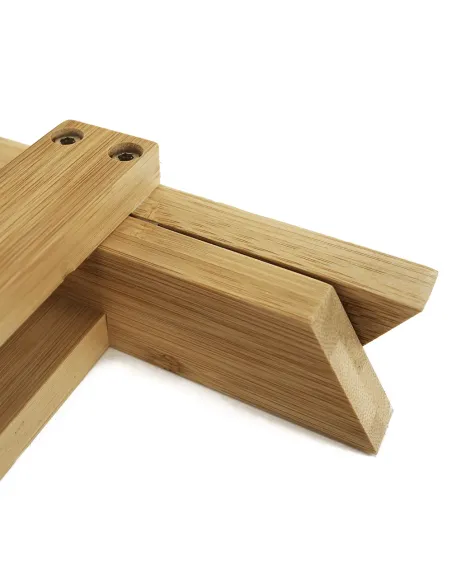Scaun DENICE living/birou 33x25x33 cm Bambus natural | MobilaOK
