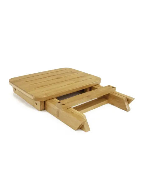 Scaun DENICE living/birou 33x25x33 cm Bambus natural | MobilaOK