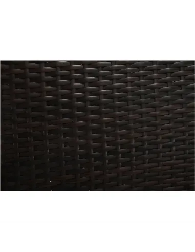 Set Grădină LALIT cu Măsuță și Perne, 125x48x87 cm, Ratan Artificial și Oțel | MobilaOK