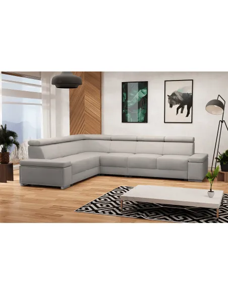 Colțar BOBY, living sau birou, 315 x 256 x 98 cm, textil Soro | MobilaOK