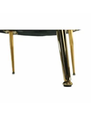 Fotoliu NOBLIN Art-deco, living/dormitor, 76x78x78 cm, catifea velvet smarald, picioare metal crom auriu | MobilaOK