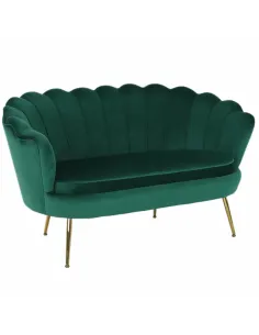 Bancă NOBLIN, Art Deco, hol/dormitor, 135x75x78 cm, catifea/metal | MobilaOK