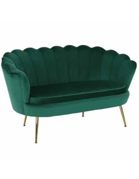 Bancă NOBLIN, Art Deco, hol/dormitor, 135x75x78 cm, catifea/metal | MobilaOK